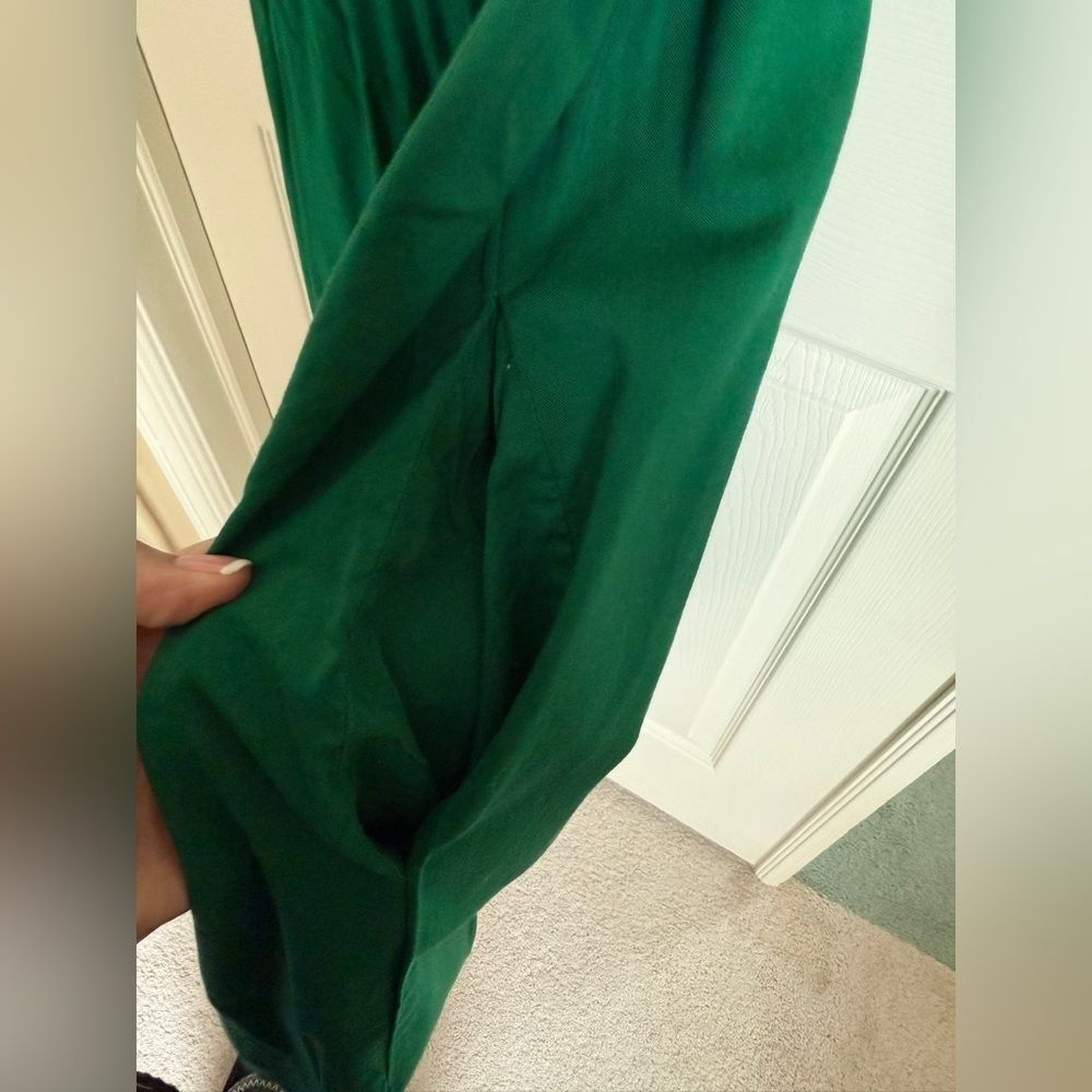 LOFT Green Button Front Mini Swing Dress‎ with Pockets Size XXL - Picture 7 of 7